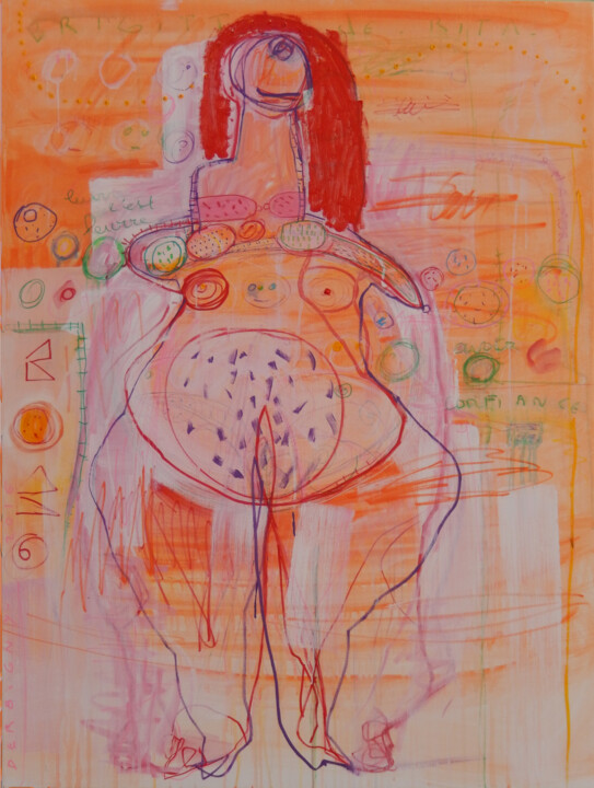 Pintura titulada "Leurre c'est leurre" por Brigitte Derbigny, Obra de arte original, Acrílico