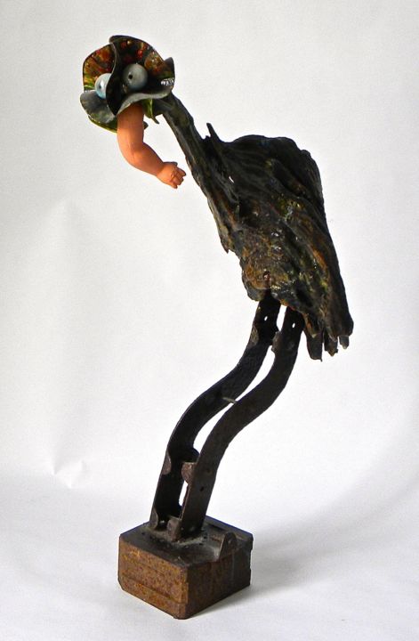 Sculpture titled "Oiseau.jpg" by Brigitte Feyt, Original Artwork