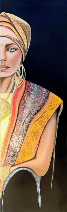 Peinture intitulée "Kashvi" par Brigitte Jorda Juan, Œuvre d'art originale, Acrylique Monté sur Châssis en bois