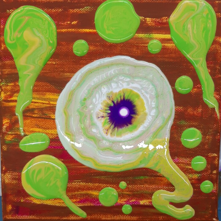 Pittura intitolato "Im Auge" da Brigitte Kölli, Opera d'arte originale, Acrilico