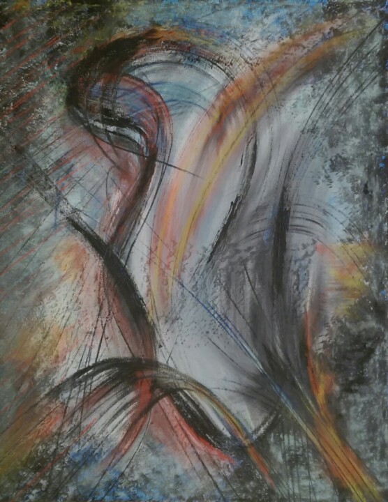 Drawing titled "imag0367-1.jpg" by Brigitte Maillard (ROBRIMA), Original Artwork, Pastel