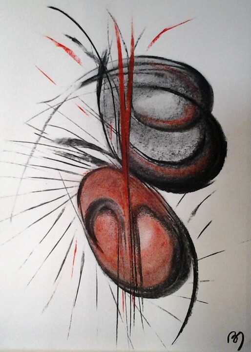 Dessin intitulée "robrima-1-1.jpg" par Brigitte Maillard (ROBRIMA), Œuvre d'art originale, Craie