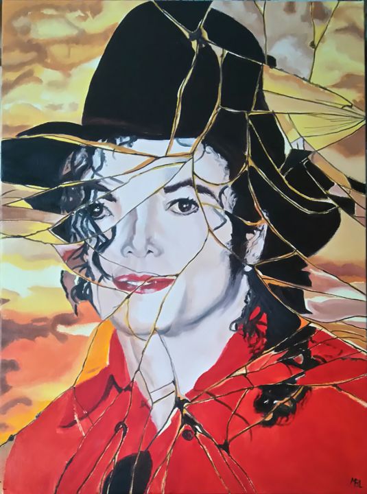 Painting titled ""Heal the World", s…" by Brigitte Mathé (MBL), Original Artwork, Oil Mounted on Wood Stretcher frame