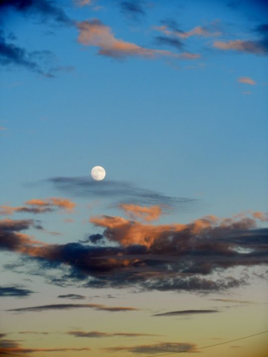Photographie intitulée "Clair de Lune au Po…" par Brigitte Mathé (MBL), Œuvre d'art originale