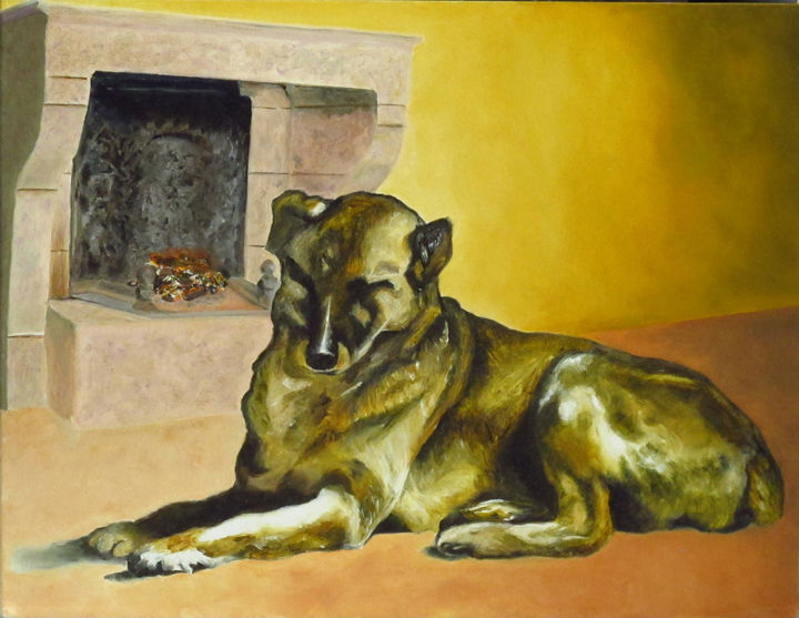 Peinture intitulée "Don Diego" par Brigitte Menon, Œuvre d'art originale, Huile