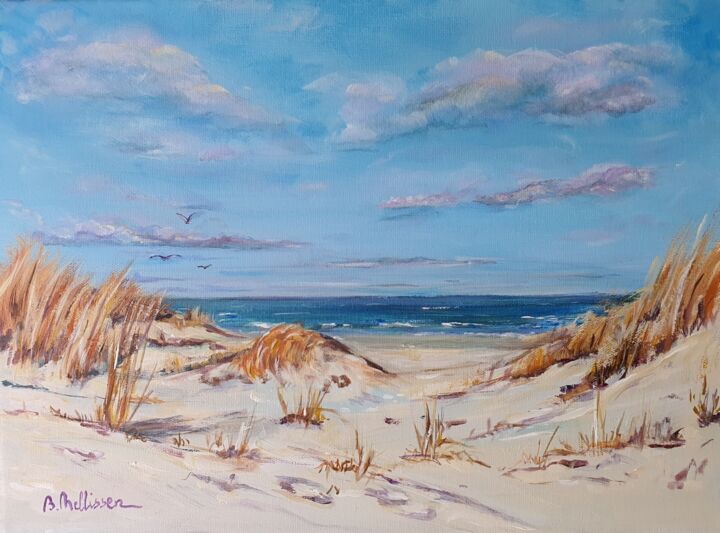 Painting titled "Dune" by Brigitte Nellissen (Ster), Original Artwork, Acrylic