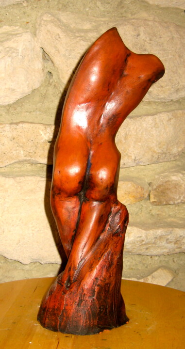 Sculpture intitulée "jeune femme" par Brigitte Perez, Œuvre d'art originale, Céramique