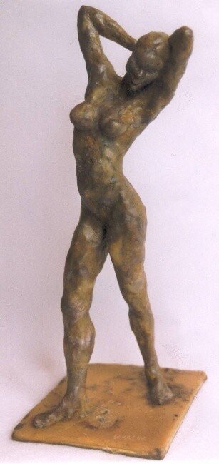 Sculpture intitulée "la glycine" par Brigitte Valin, Œuvre d'art originale, Métaux
