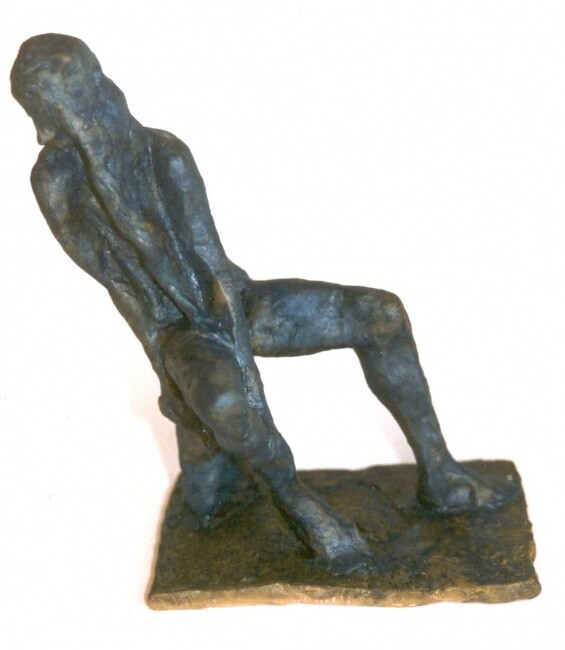 Sculpture intitulée "la source" par Brigitte Valin, Œuvre d'art originale, Métaux