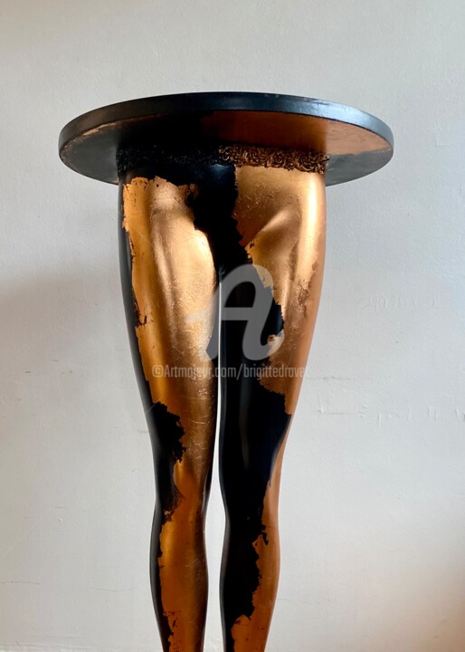 Sculpture intitulée "Apéro legs" par Brigitte Dravet, Œuvre d'art originale, Meuble