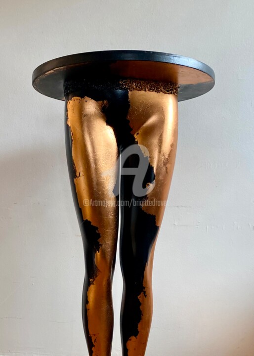 Scultura intitolato "Apéro legs" da Brigitte Dravet, Opera d'arte originale, Mobili