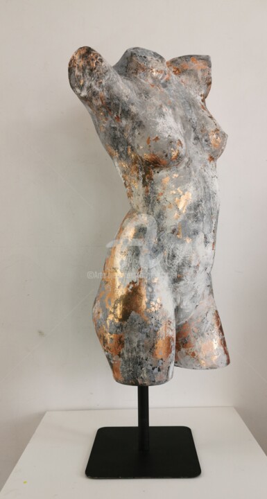Sculpture intitulée "Antiquity" par Brigitte Dravet, Œuvre d'art originale, Acrylique