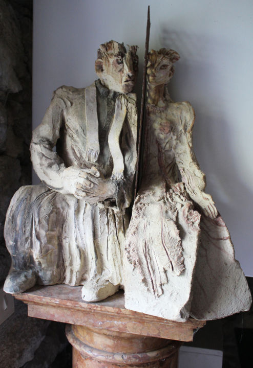 Sculpture intitulée "Confession" par Brigitt Fleury, Œuvre d'art originale, Métaux