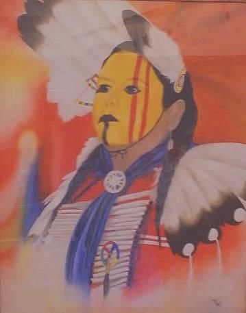 Painting titled "Yelloface" by Diana Childress, Original Art, Other