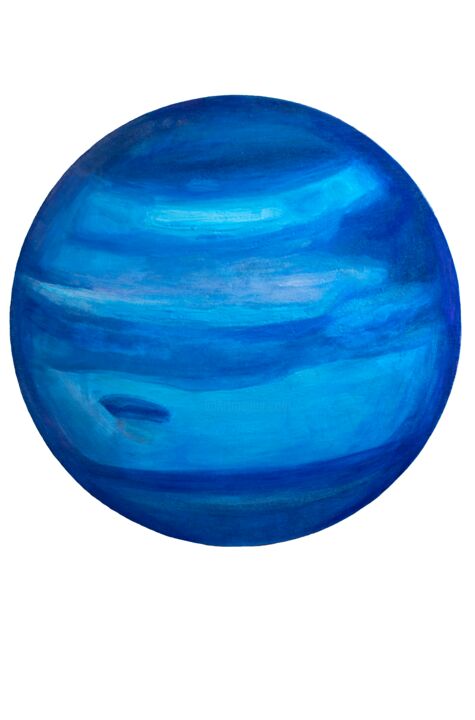 Peinture intitulée "Neptune II" par Brittany Ellis, Œuvre d'art originale, Acrylique