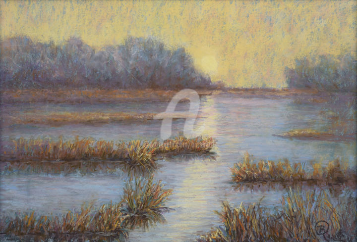 Painting titled "ColorsOfTheWinterMa…" by B.Rossitto, Original Artwork, Pastel