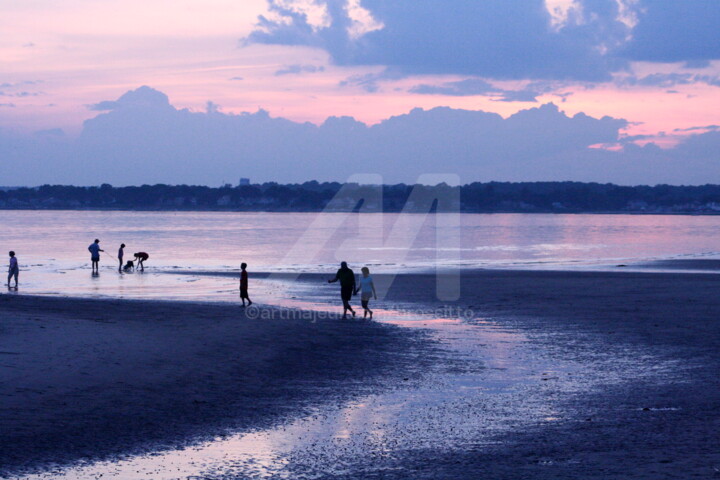 Fotografie mit dem Titel "Sunset at the Beach…" von B.Rossitto, Original-Kunstwerk