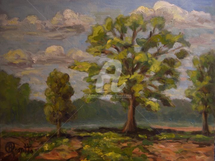 Painting titled "The Good Earth" by B.Rossitto, Original Artwork, Oil