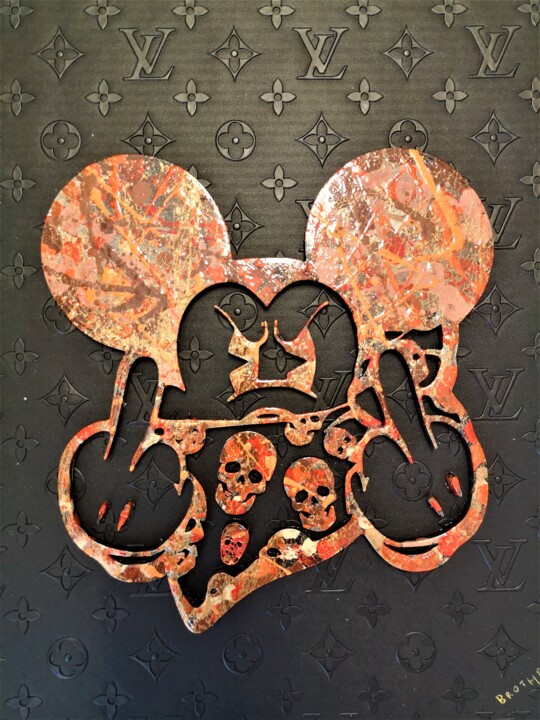 Mickey Mouse X Louis Vuitton : Gangsta M, Sculpture by Brother X