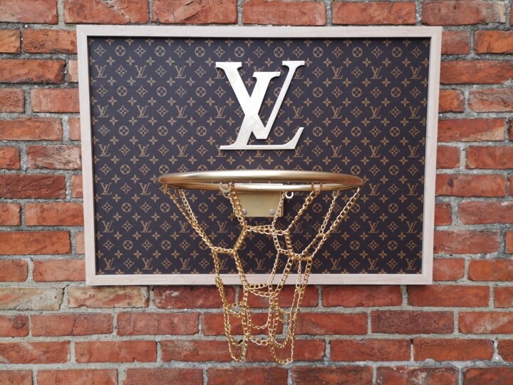 Sculpture titled "Louis Vuitton frame…" by Brother X, Original Artwork, Aluminium