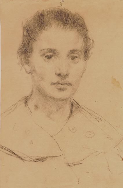 Drawing titled "Young woman from Ca…" by Irina Broydo, Original Art,