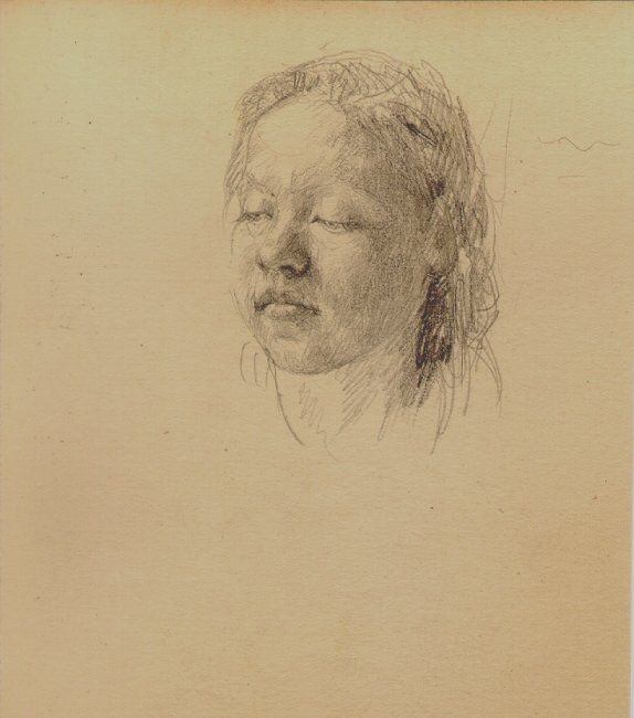 Drawing titled "Portrait of V. Vasi…" by Irina Broydo, Original Art,