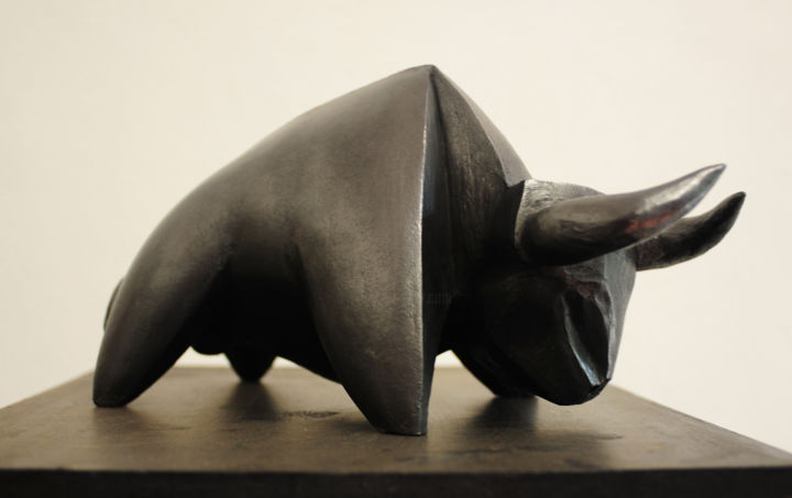 雕塑 标题为“taureau” 由Olivier Bru, 原创艺术品, 兵马俑