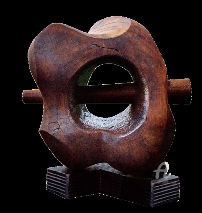 Sculpture titled "VOID" by Bruce Johnson, Original Artwork, Wood
