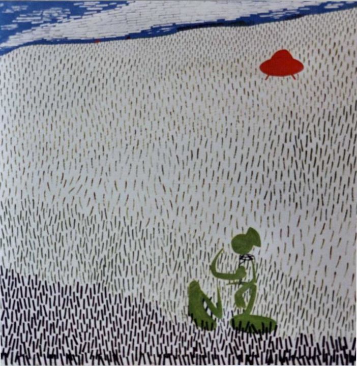 Peinture intitulée "Petit extraterrestr…" par Bruce Beaudou, Œuvre d'art originale, Huile