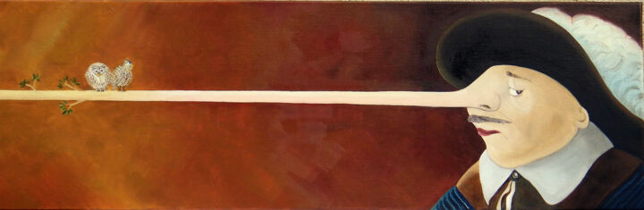 Pintura titulada "Que le grand cric m…" por Bruno Aimetti, Obra de arte original, Oleo