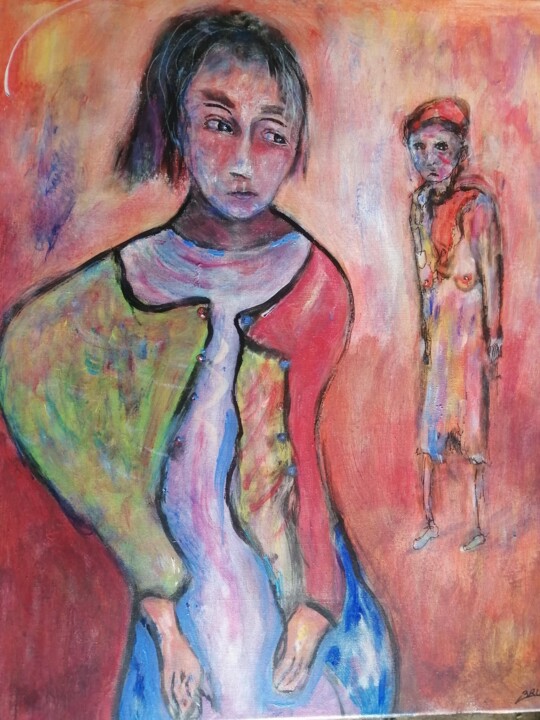 Peinture intitulée "La cîme évanouie." par Bruno Briatte, Œuvre d'art originale, Acrylique