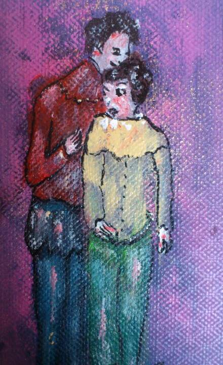 Painting titled "Déglingu'arts amour…" by Bruno Briatte, Original Artwork, Acrylic