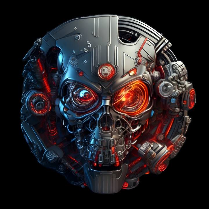 Digital Arts titled "Terminator 01" by Bruno Dujardin, Original Artwork, AI generated image