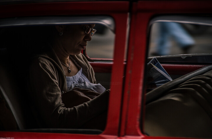 Fotografia intitolato "Le temps d'un moment" da Bruno Fabre, Opera d'arte originale, Fotografia digitale Montato su Altro pa…