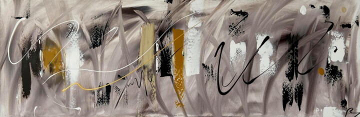Картина под названием "BOIS DE NUIT" - Bruno Abstract Art, Подлинное произведение искусства, Акрил