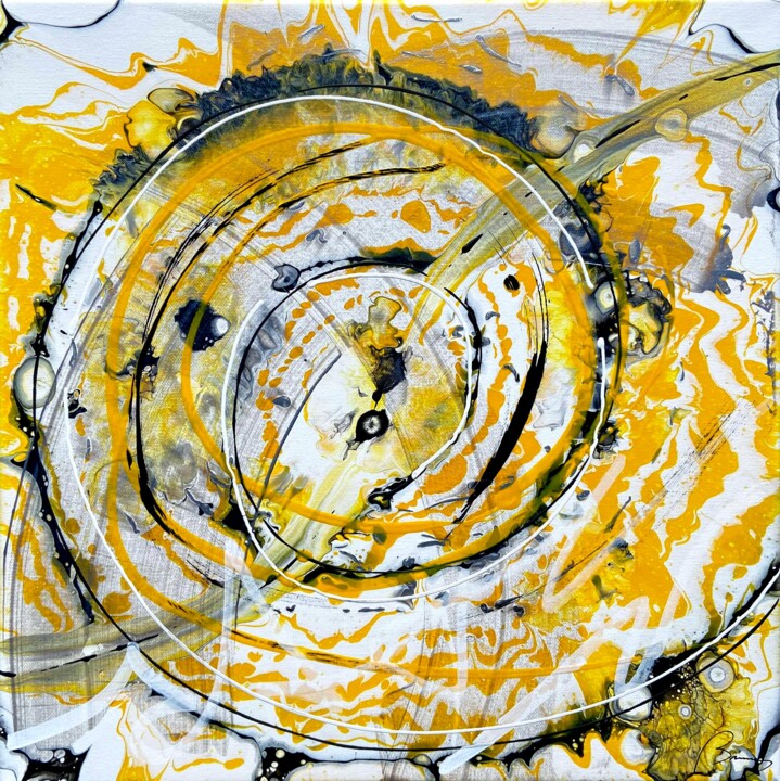 Painting titled "SPIRALOÏDE" by Bruno Abstract Art, Original Artwork, Acrylic