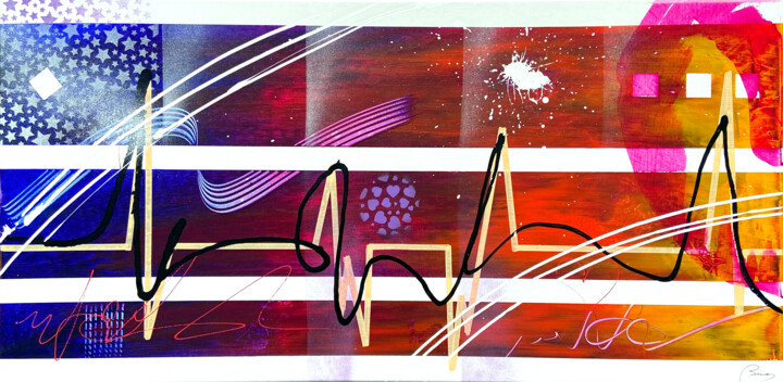 "ENERGIE VITALE" başlıklı Tablo Bruno Abstract Art tarafından, Orijinal sanat, Akrilik