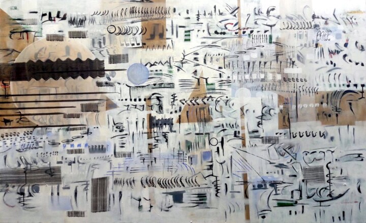 Картина под названием "toile-paris-11.jpg" - Bruno Keip, Подлинное произведение искусства