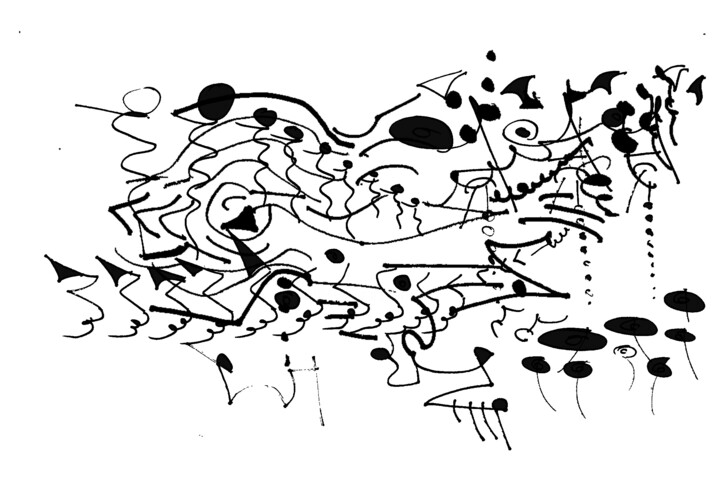「copie-de-proje0t5.j…」というタイトルの描画 Bruno Keipによって, オリジナルのアートワーク