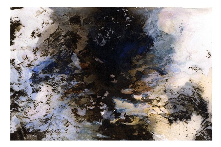 Pittura intitolato "hivernal" da Bruno Keip, Opera d'arte originale, Acquarello
