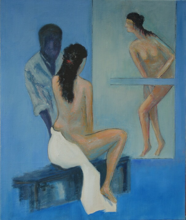 Malarstwo zatytułowany „et toi?” autorstwa Bruno Leblais, Oryginalna praca, Olej