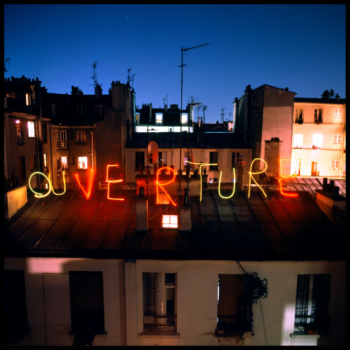 Photography titled "Ou Verture" by Bruno Mesrine, Original Artwork, Light Painting