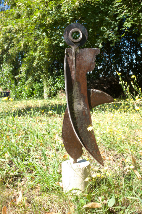 Sculpture intitulée "Faux Type" par Bruno Mesrine, Œuvre d'art originale, Métaux