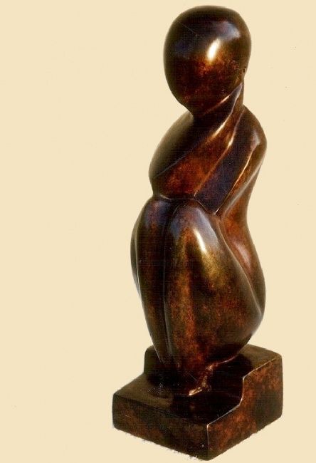 Sculpture intitulée "pudeur" par Bruno Prelat, Œuvre d'art originale