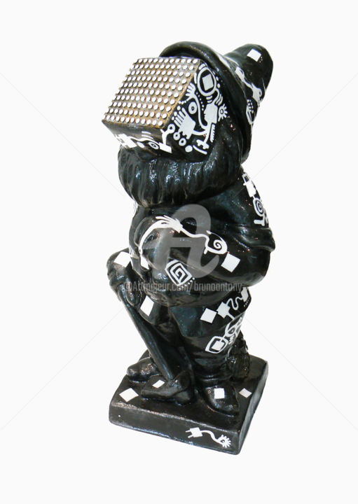 Sculpture titled "nain premier" by Bruno Antony-Thouret (bruno antony), Original Artwork, Mixed Media