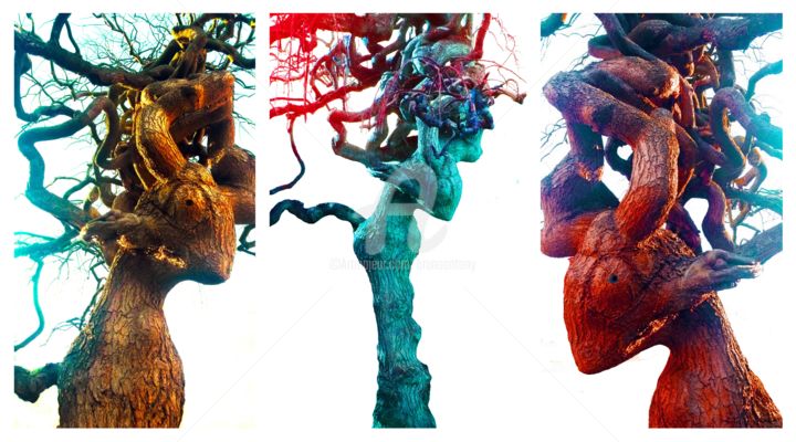 Digital Arts titled "Le Guyotier 3D" by Bruno Antony-Thouret (bruno antony), Original Artwork, Digital Painting