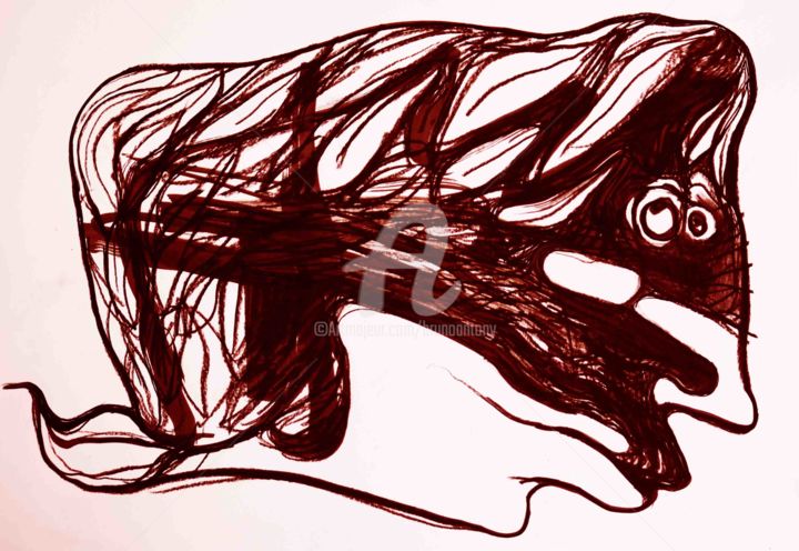 제목이 "Comme un poisson da…"인 그림 Bruno Antony-Thouret (bruno antony)로, 원작, 디지털