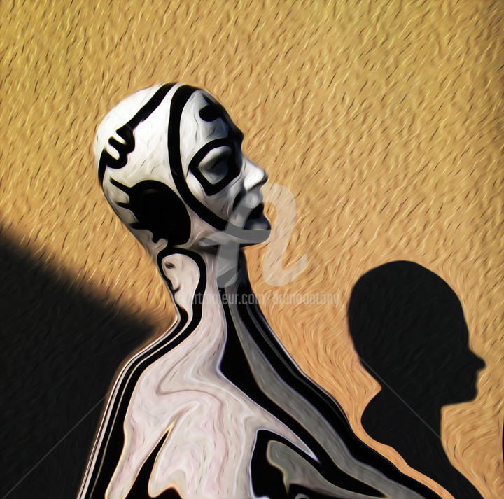 Digitale Kunst mit dem Titel "Hologramme Ba 5" von Bruno Antony-Thouret (bruno antony), Original-Kunstwerk, Digitale Malerei