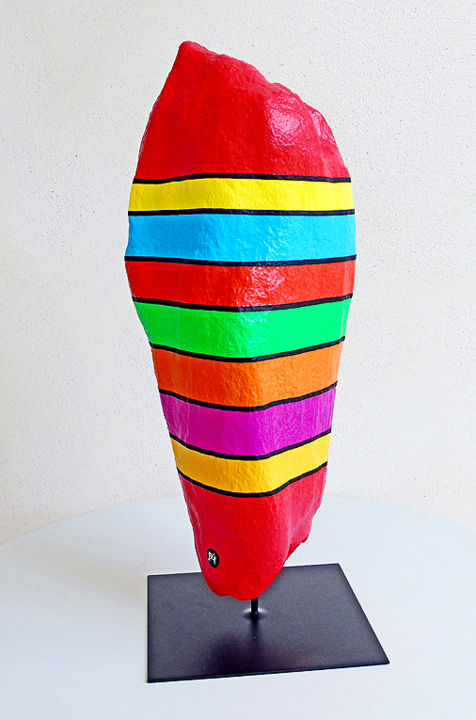 Sculpture titled "Sculptissime 10" by Bruno Guévenoux, Original Artwork, Wood