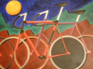 Painting titled "The Tour  (unframed)" by Alec Yates, Original Artwork, Oil